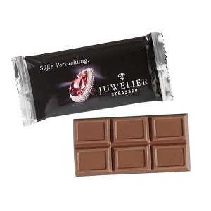 Tablette de chocolat M, flowpack conventionnel