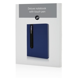 Carnet A5 à couverture rigide en PU avec Stylo tactile 14