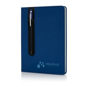 Carnet A5 à couverture rigide en PU avec Stylo tactile 15