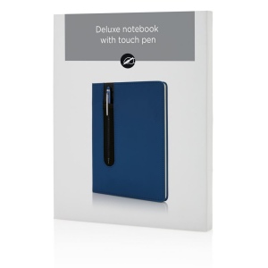 Carnet A5 à couverture rigide en PU avec Stylo tactile 17