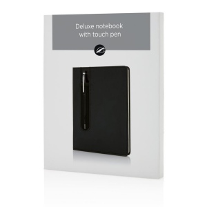 Carnet A5 à couverture rigide en PU avec Stylo tactile 7