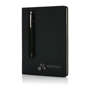 Carnet A5 à couverture rigide en PU avec Stylo tactile 8