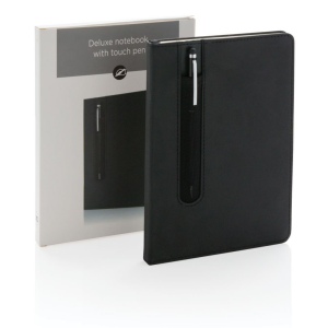 Carnet A5 à couverture rigide en PU avec Stylo tactile 9