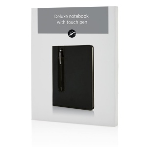 Carnet A5 à couverture rigide en PU avec Stylo tactile 10