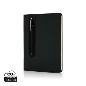 Carnet A5 à couverture rigide en PU avec Stylo tactile 2