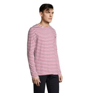 Tee-shirt homme manches longues rayé - MARINE MEN 13