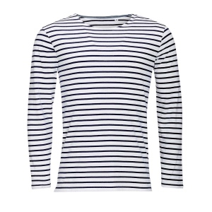 Tee-shirt homme manches longues rayé - MARINE MEN 14