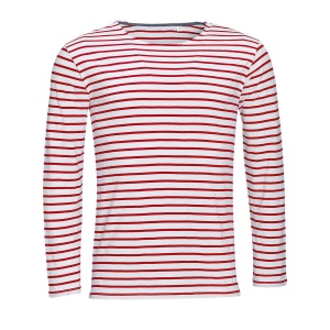 Tee-shirt homme manches longues rayé - MARINE MEN 15