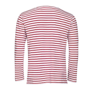 Tee-shirt homme manches longues rayé - MARINE MEN 17