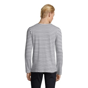 Tee-shirt homme manches longues rayé - MARINE MEN 10