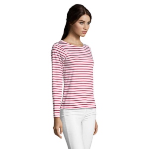 Tee-shirt femme manches longues rayé - MARINE WOMEN 13