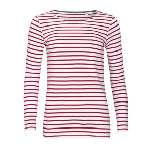 Tee-shirt femme manches longues rayé - MARINE WOMEN 15