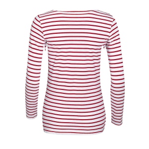 Tee-shirt femme manches longues rayé - MARINE WOMEN 17