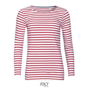 Tee-shirt femme manches longues rayé - MARINE WOMEN 5