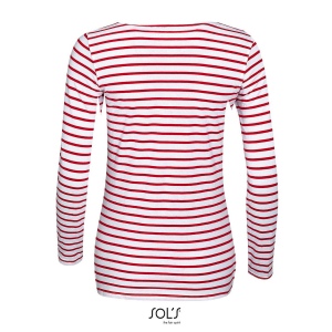 Tee-shirt femme manches longues rayé - MARINE WOMEN 7