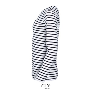Tee-shirt femme manches longues rayé - MARINE WOMEN 8
