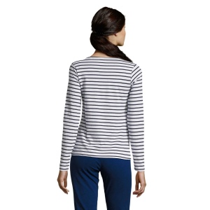 Tee-shirt femme manches longues rayé - MARINE WOMEN 10