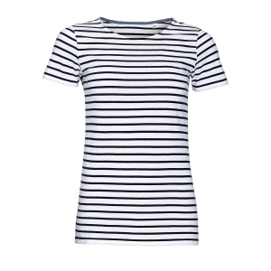 Tee-shirt femme col rond rayé - MILES WOMEN 14
