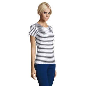 Tee-shirt femme col rond rayé - MILES WOMEN 12