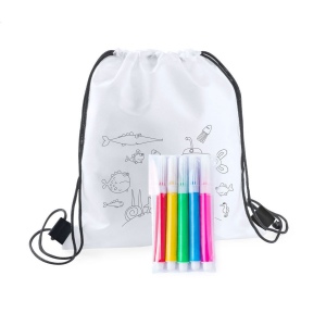 Carle sac piscine à colorier 2