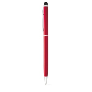 ZOE. Stylo en aluminium avec mécanisme twist et embout tactile 3