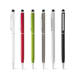 ZOE. Stylo en aluminium avec mécanisme twist et embout tactile