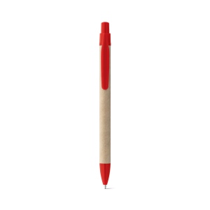 REMI. Stylo à bille fabriqué à partir de papier 100 % recyclé, avec clip 9