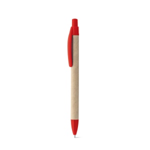 REMI. Stylo à bille fabriqué à partir de papier 100 % recyclé, avec clip 10