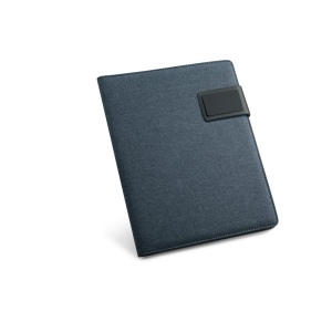 PYNCHON. Porte-documents A5 en simili lin et PU avec bloc de pages lignées 2