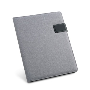 RIORDAN. Porte-documents A4 A4 en simili lin et PU avec bloc de pages lignées 3