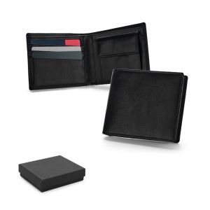 AFFLECK. Porte-cartes en cuir RFID pour 9 cartes