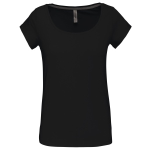 T-shirt col bateau manches courtes femme 2