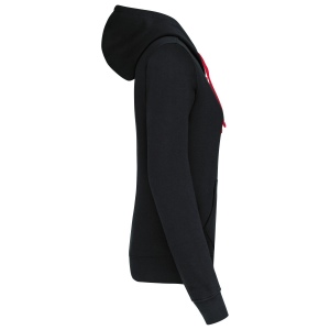 Sweat-shirt capuche contrastée femme 37