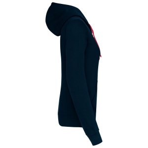 Sweat-shirt capuche contrastée femme 43