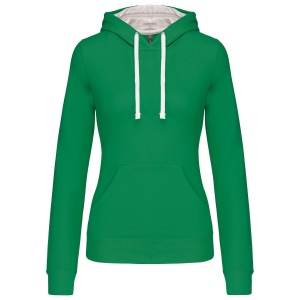 Sweat-shirt capuche contrastée femme 6