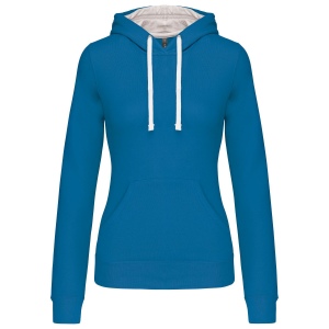 Sweat-shirt capuche contrastée femme 13