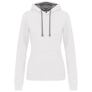 Sweat-shirt capuche contrastée femme 14