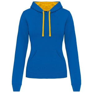 Sweat-shirt capuche contrastée femme 7