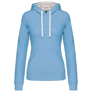 Sweat-shirt capuche contrastée femme 16
