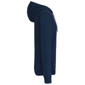 Sweat-shirt zippé capuche contrastée 25