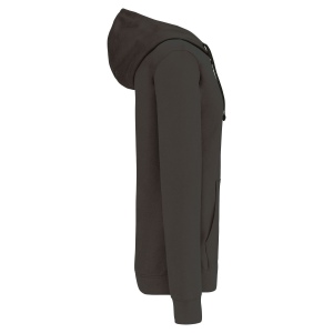 Sweat-shirt zippé capuche contrastée 28