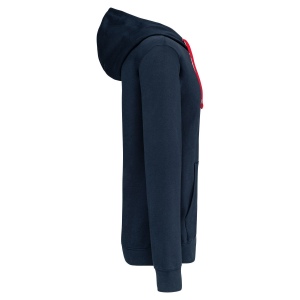 Sweat-shirt zippé capuche contrastée 31
