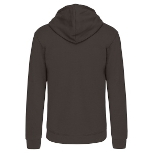 Sweat-shirt zippé capuche contrastée 18