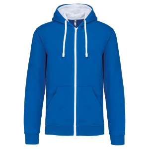 Sweat-shirt zippé capuche contrastée 10