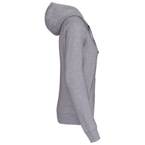 Sweat-shirt zippé capuche contrastée femme 18