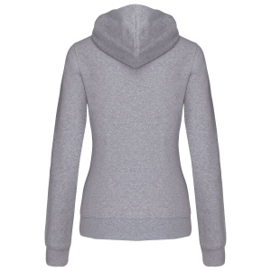 Sweat-shirt zippé capuche contrastée femme 12
