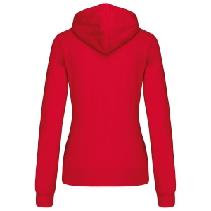 Sweat-shirt zippé capuche contrastée femme 13