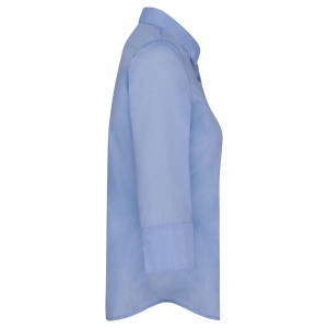 Chemise popeline polycoton manches 3/4 entretien facile femme 34