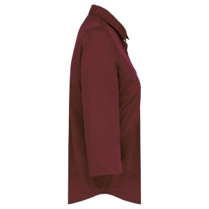 Chemise popeline polycoton manches 3/4 entretien facile femme 37
