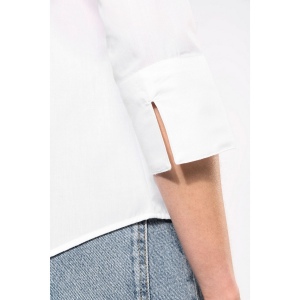 Chemise popeline polycoton manches 3/4 entretien facile femme 47